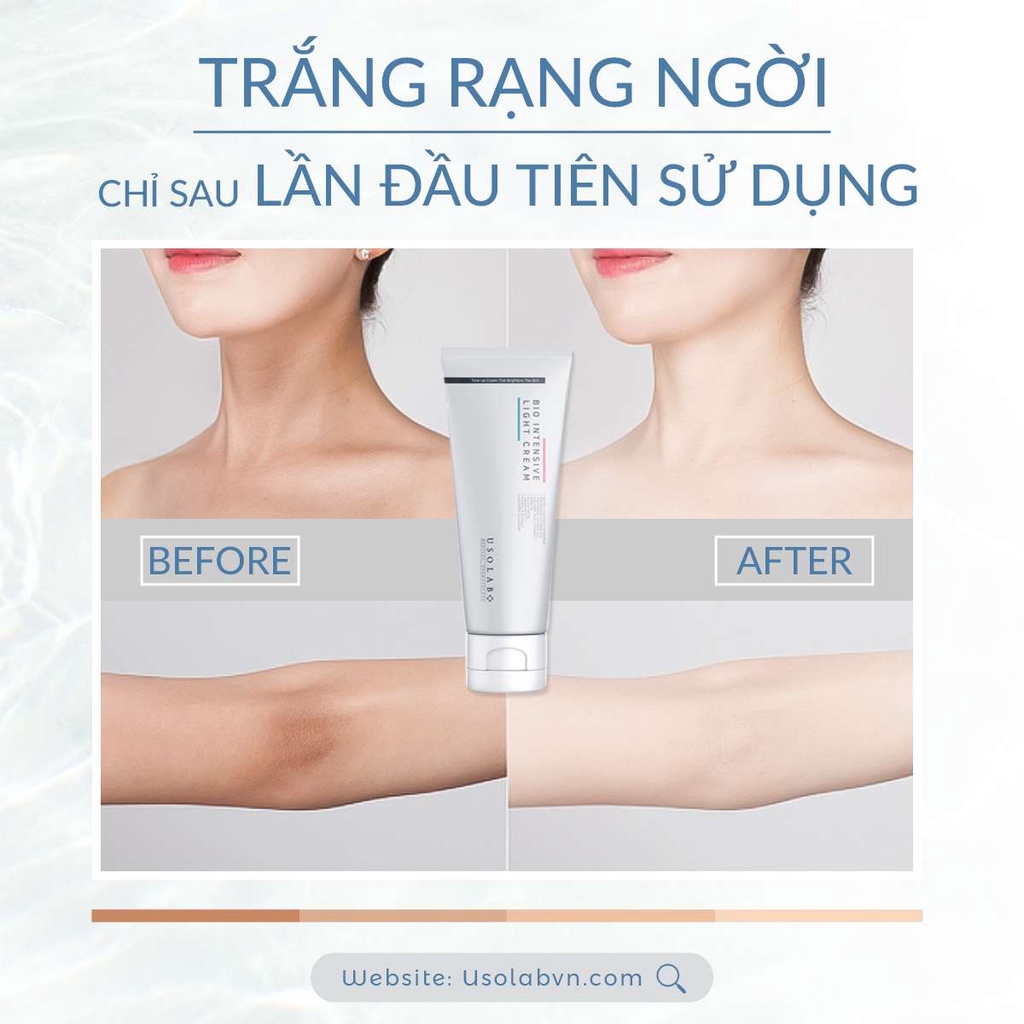 Kem truyền trắng da body Usolab Bio Intensive Light Cream 250ml