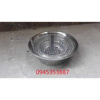 Bếp nướng ngoài trời, bếp nướng than hoa đặt âm bàn chất liệu inox