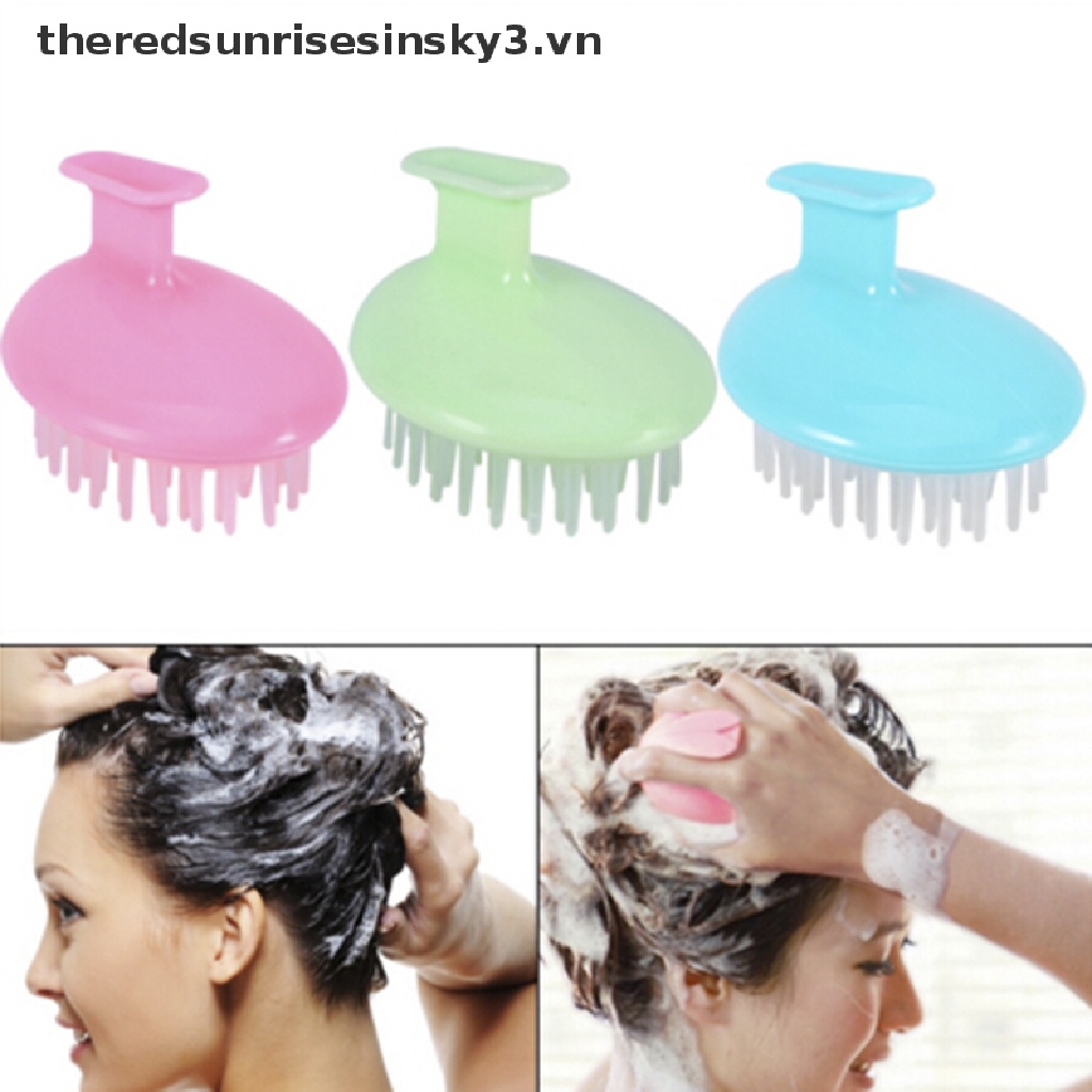 Dầu Gội Đầu Mát Xa Da Đầu Bằng silicone Tiện Dụng