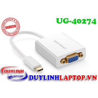 Cáp chuyển đổi USB Type C sang VGA Ugreen 40274 | USB C | USB Type C 3.1
