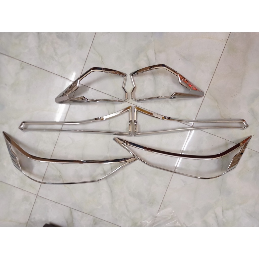 Ôp viền đèn pha, hậu xe VELOZ 2022, 2023- mạ crom cao cấp, giá 1 bộ