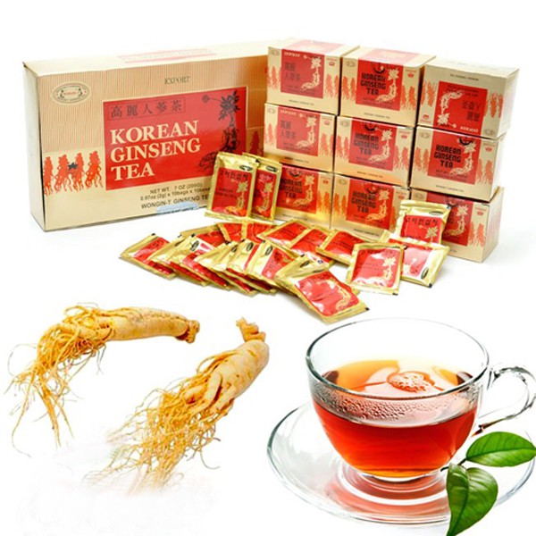 Trà Nhân Sâm Hàn Quốc Wongin T Ginseng Tea (10 Hộp x 10 Gói x 2g)
