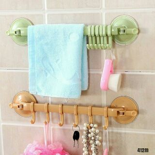 Kệ Hít Đa Năng 6 Móc (giao màu ngẫu nhiên)