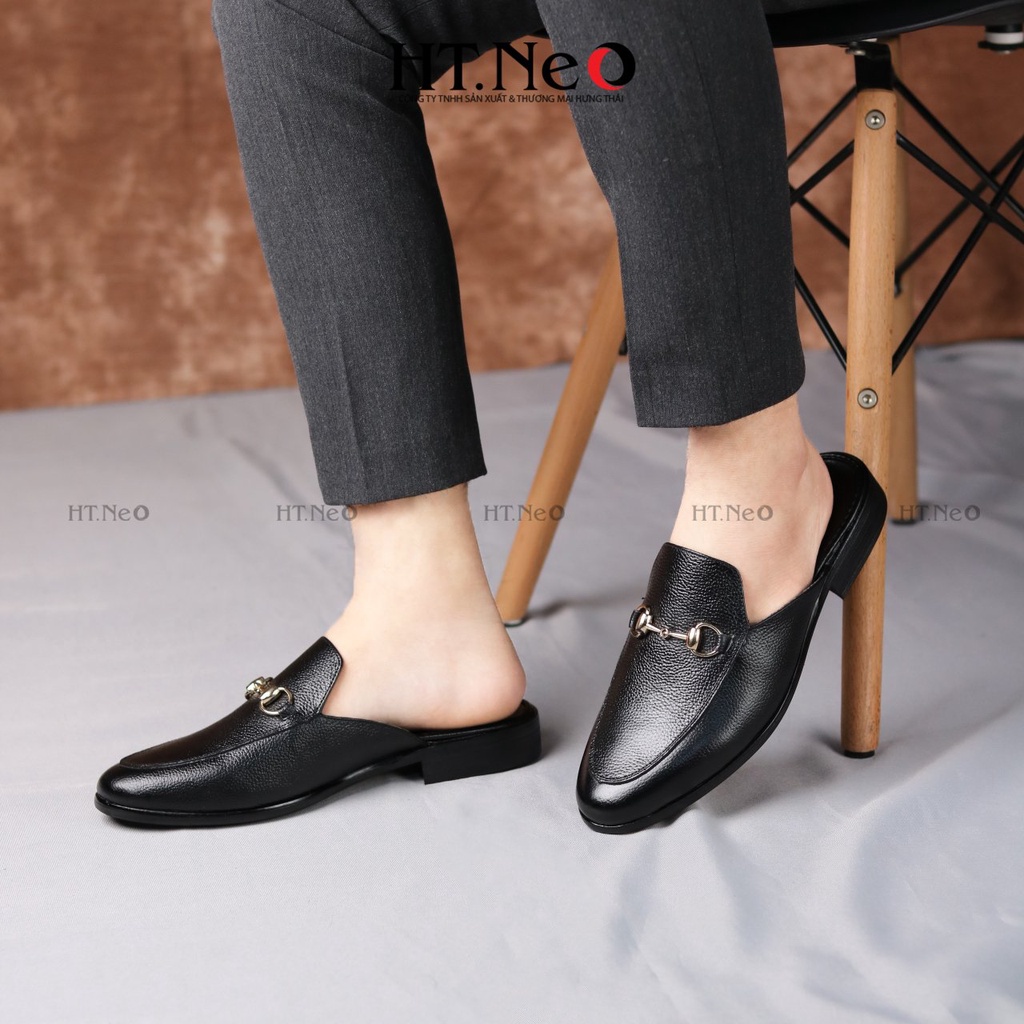 Sục nam - Giày sục nam da bò nguyên miếng HT.NEO Da bò thật 100% , đế phíp cao cấp. THIẾT KẾ SÁNG TRỌNG LỊCH THIỆP S001 | BigBuy360 - bigbuy360.vn