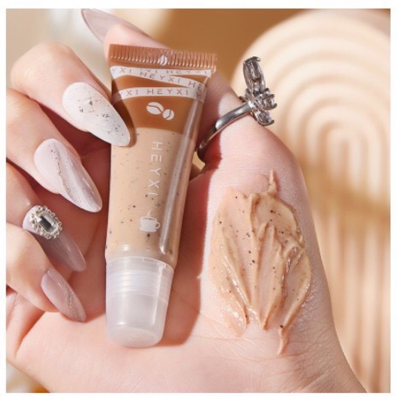 Tẩy da chết môi Heyxi Cafe giúp dưỡng ẩm và làm hồng môi Princess Beauty