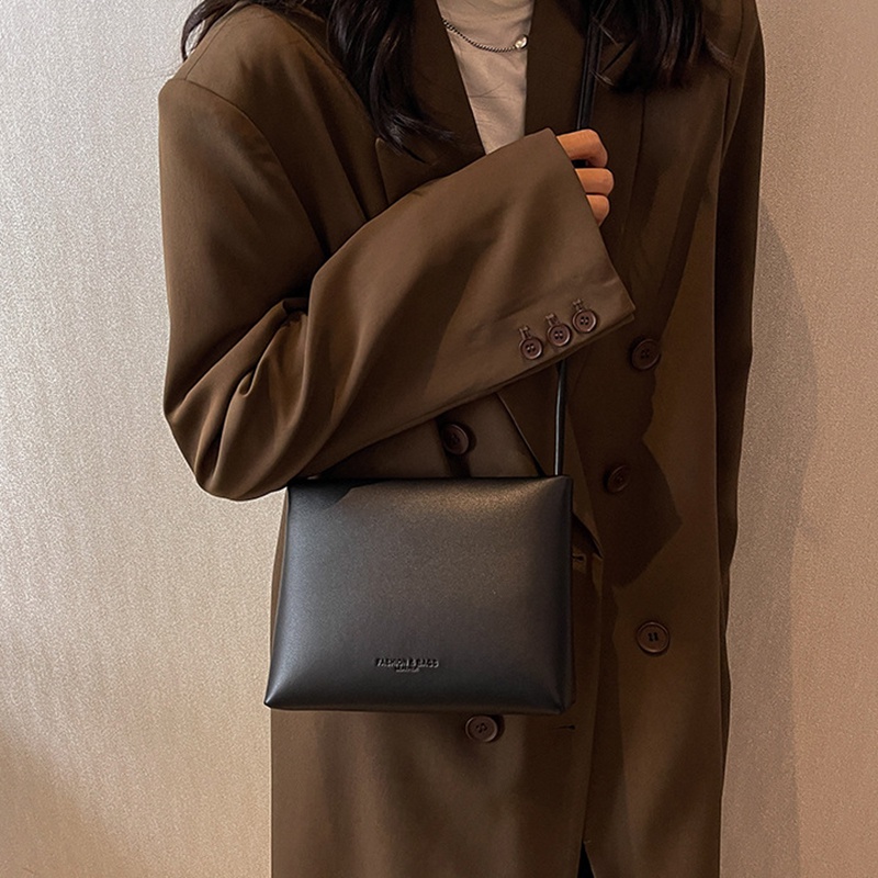 Túi Đeo Chéo Hình Vuông Nhỏ Màu Sắc Đơn Giản Thời Trang Cho Nữ