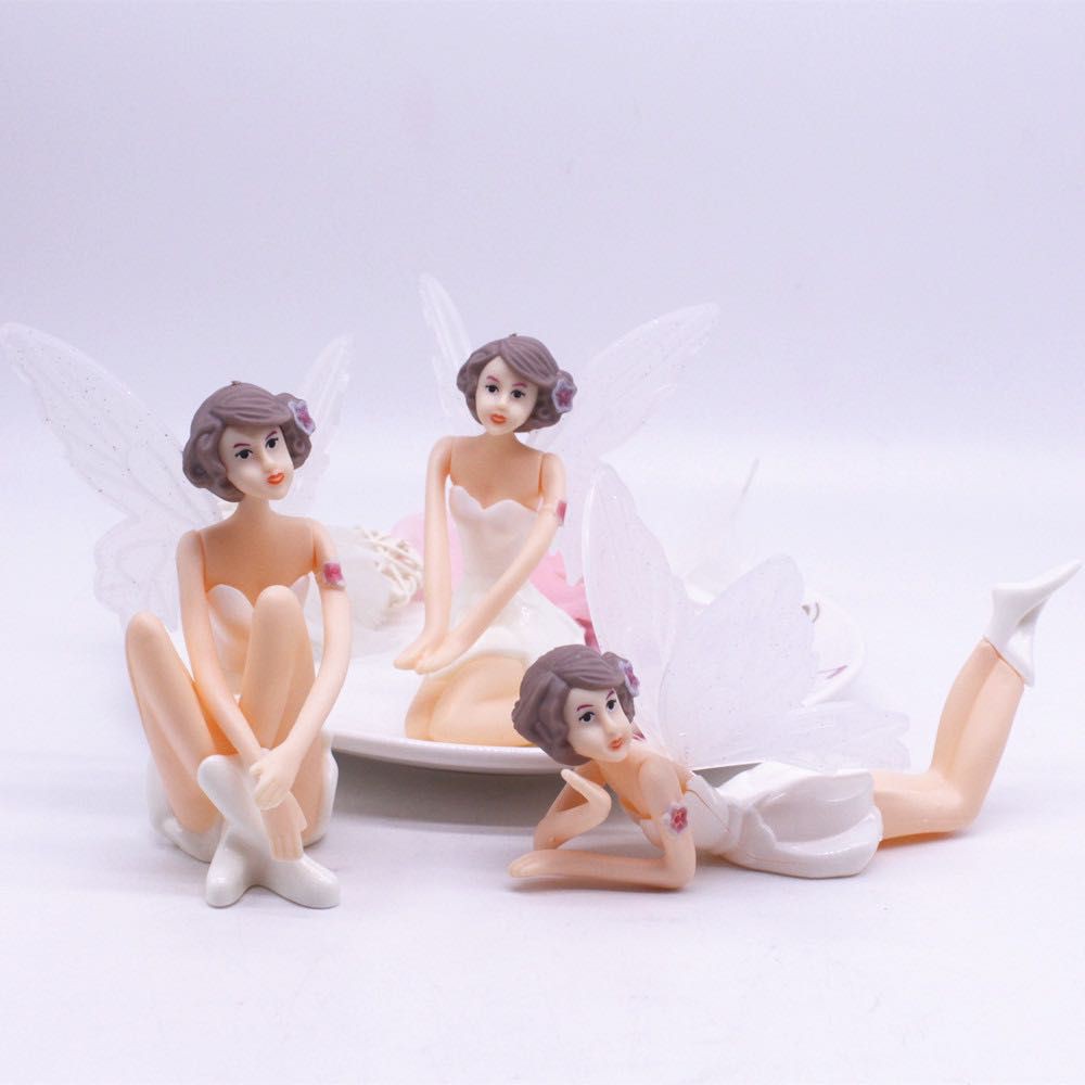 búp bê trang trí bánh sinh nhật [FREESHIP] bộ 3 cô thiên thần