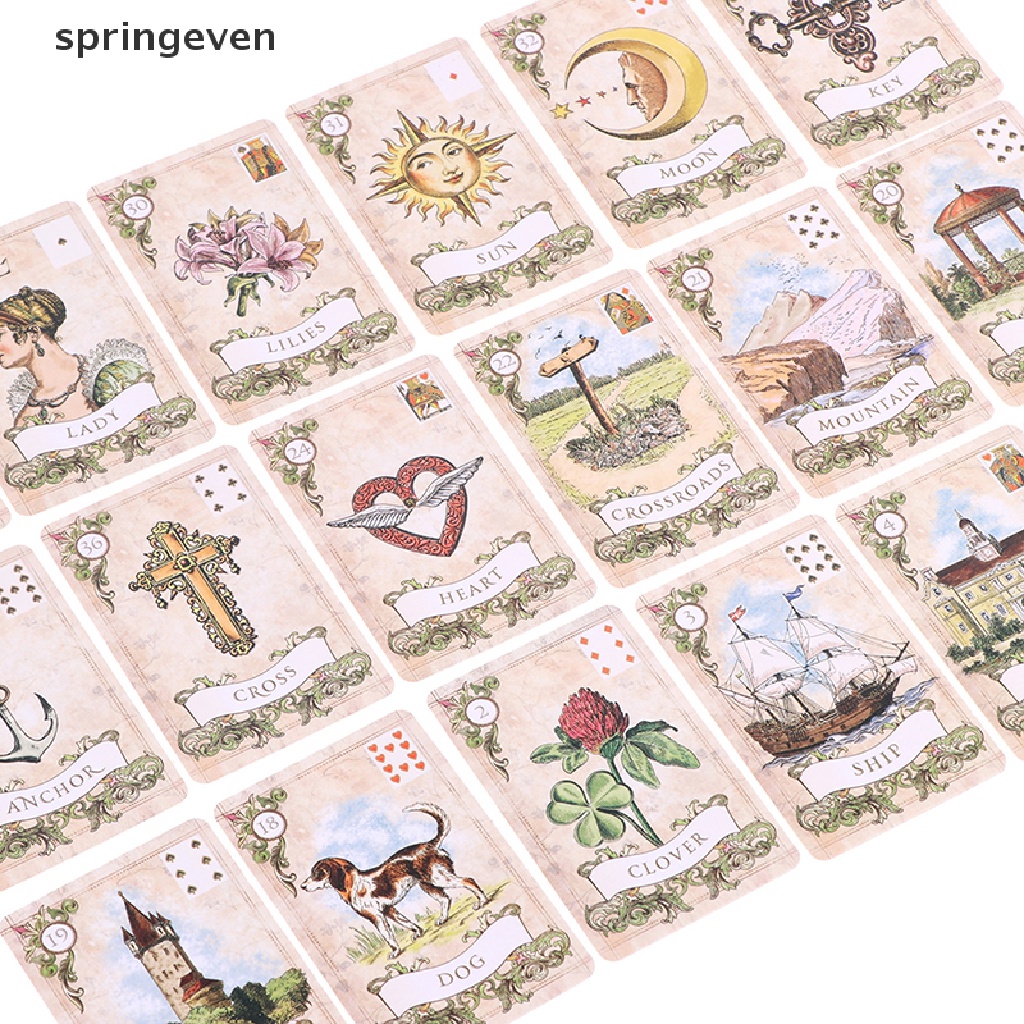 Bộ Thẻ Bài Tarot Lenormand Oracle Phong Cách Cổ Điển