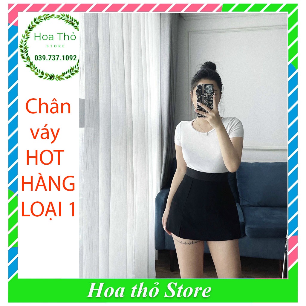Chân váy ngắn lưng cao ôm dáng chữ a xẻ công sở màu đen mẫu mới - Chân váy nữ cạp cao cá tính kiểu mặc với áo sơ mi đẹp