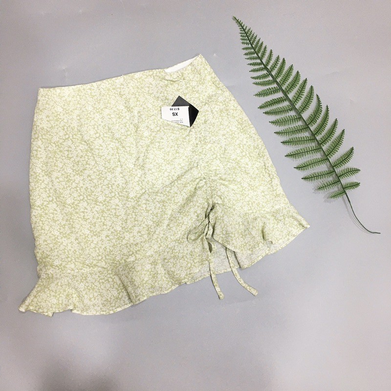 chân váy F21 hoa nhí rút dây xuất xịn | BigBuy360 - bigbuy360.vn