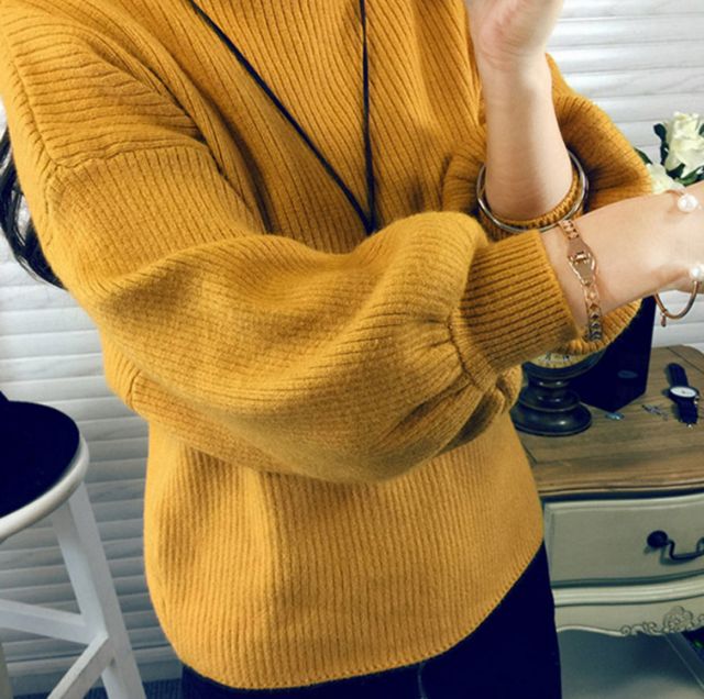 [Hình Thật Cuối] Áo Len Quảng Châu Tay Phồng Sang Chảnh Len Dày Mịn | BigBuy360 - bigbuy360.vn