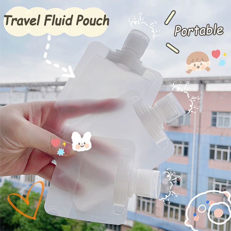 Túi Rỗng Trong Suốt Dạng Bóp Đựng Mỹ Phẩm / Dầu Gội / Kem Mặt JP5