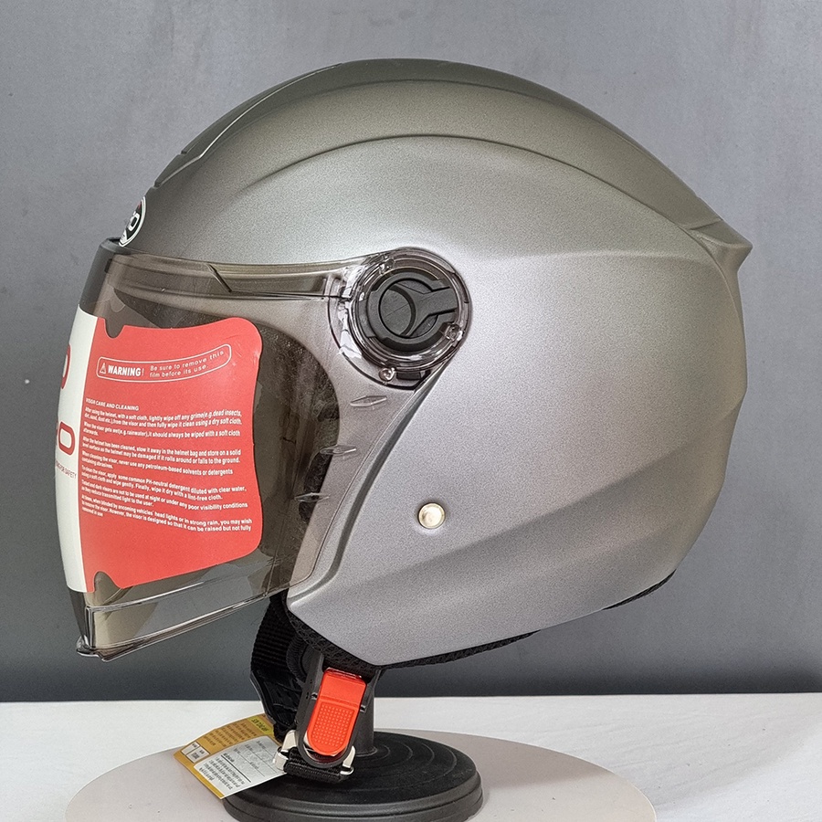 Mũ bảo hiểm chụp tai 3/4 đầu GRO HELMET ST27 chính hãng cao cấp, có kính