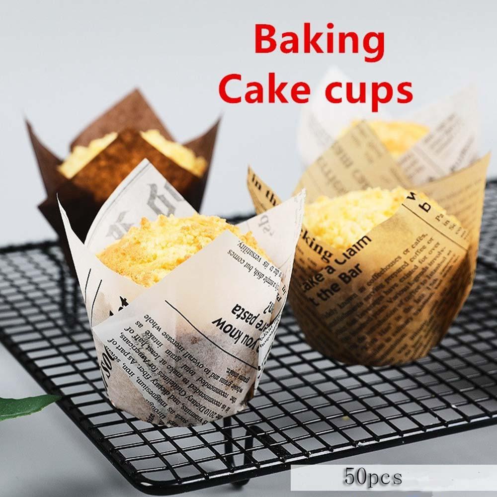 Cốc Giấy Dày Dặn Đựng Bánh Cupcake DIY Dành Cho Nhà Bếp