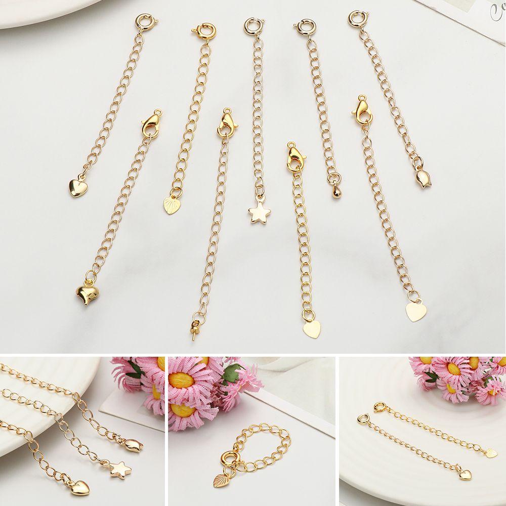 1 Đuôi Dây Xích Mở Rộng DIY Trang Sức Thủ Công MIHAN1 18k|Đầu Nối Vòng Đeo Tay Bằng Thép Không Gỉ