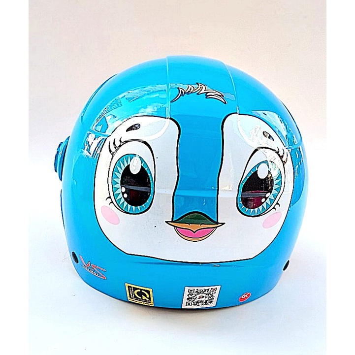 Mũ bảo hiểm cho bé hình động vật ViVi có kính - siêu xinh - Dành cho bé từ 5 đến 12 tuổi - V&amp;S Helmet
