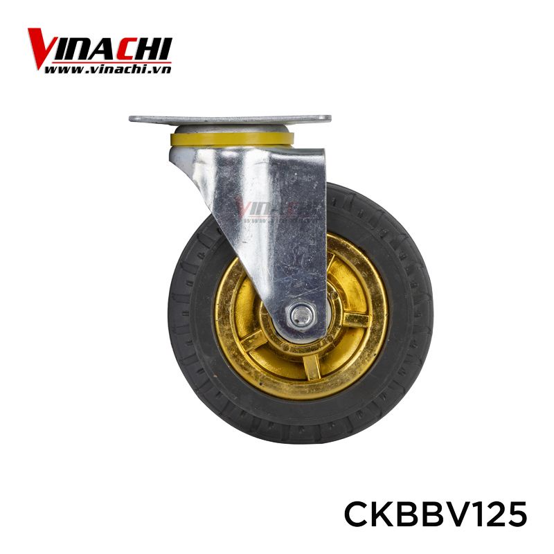 Bánh xe đẩy chịu lực xoay 360 đế bắt vít