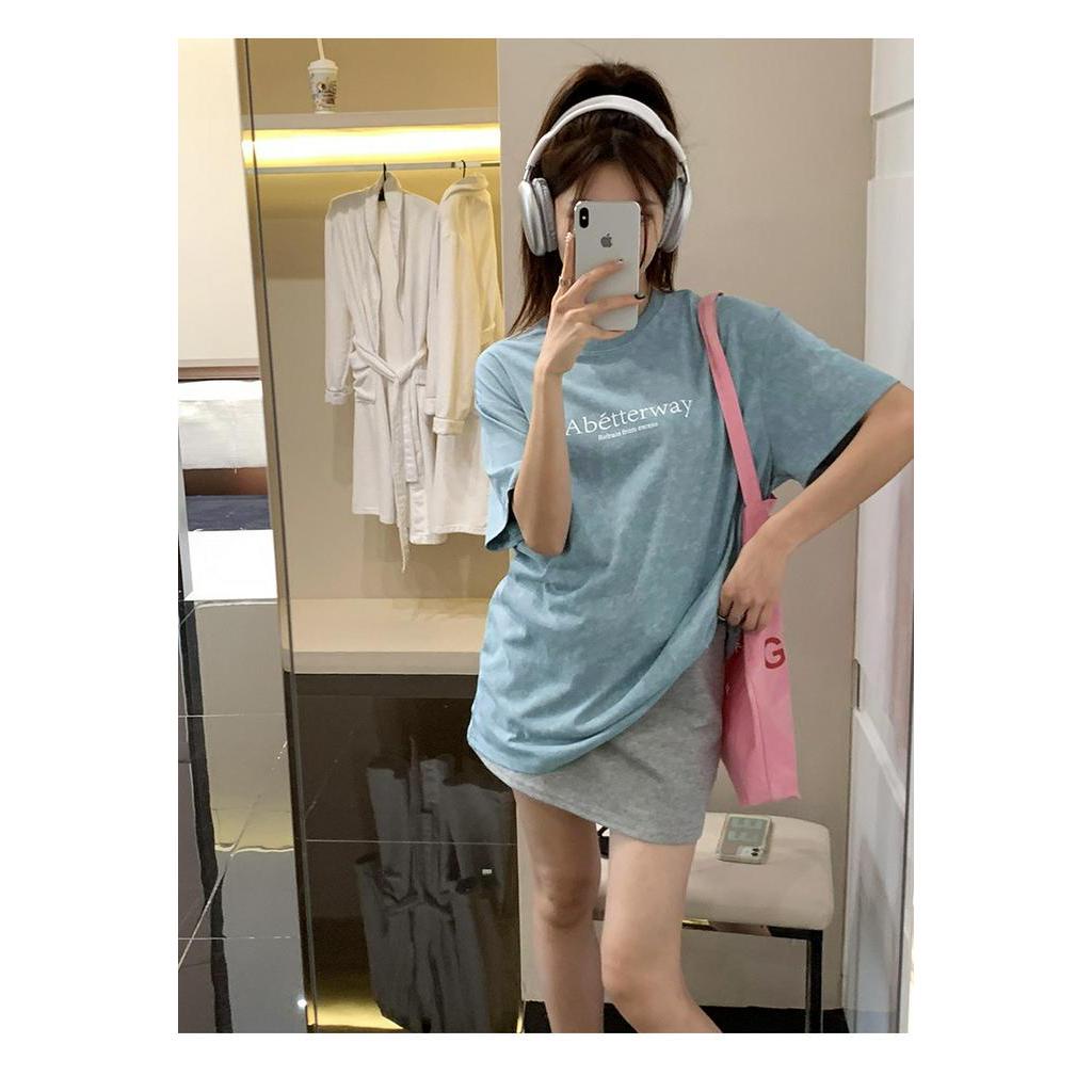 Áo Thun Tay Ngắn Dáng Rộng In Chữ Phong Cách Mới 64149