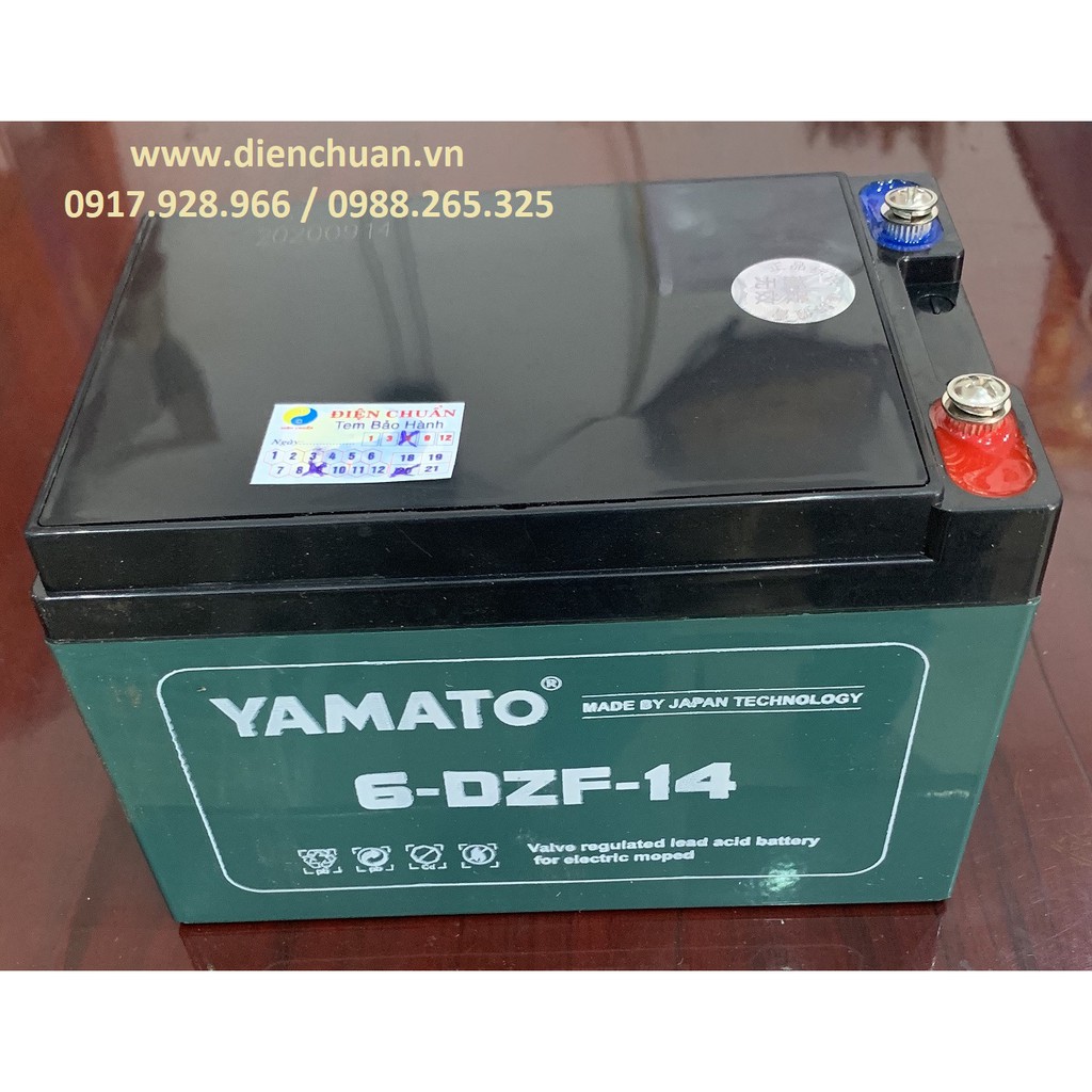  Ắc quy xe đạp điện 12V 14Ah Yamato 6-dzf-14