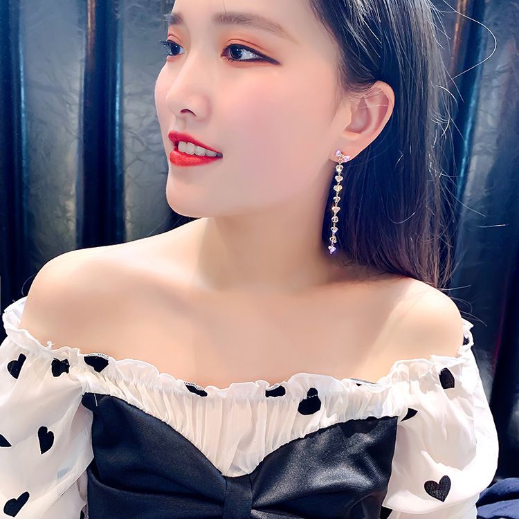 [HOT] BÔNG TAI KHUYÊN TAI HÌNH NƠ TUA RUA ĐÍNH ĐÁ THỜI TRANG PHONG CÁCH HÀN QUỐC NỔI BẬT 223BT094 BÔNG TAI