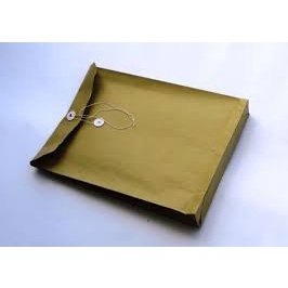 [Sỉ &amp; Lẻ] Bao Bìa Thư A4 Giấy Kraft Xi Măng - Bao Thư Xi Măng Quấn Dây, Cột Dây(1/cái)