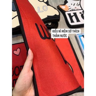 thảm lau chân hình thú 60x40cm