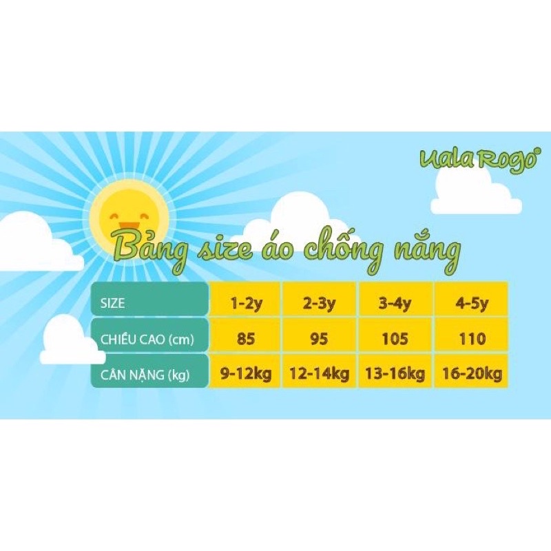 Áo chống nắng Ualarogo