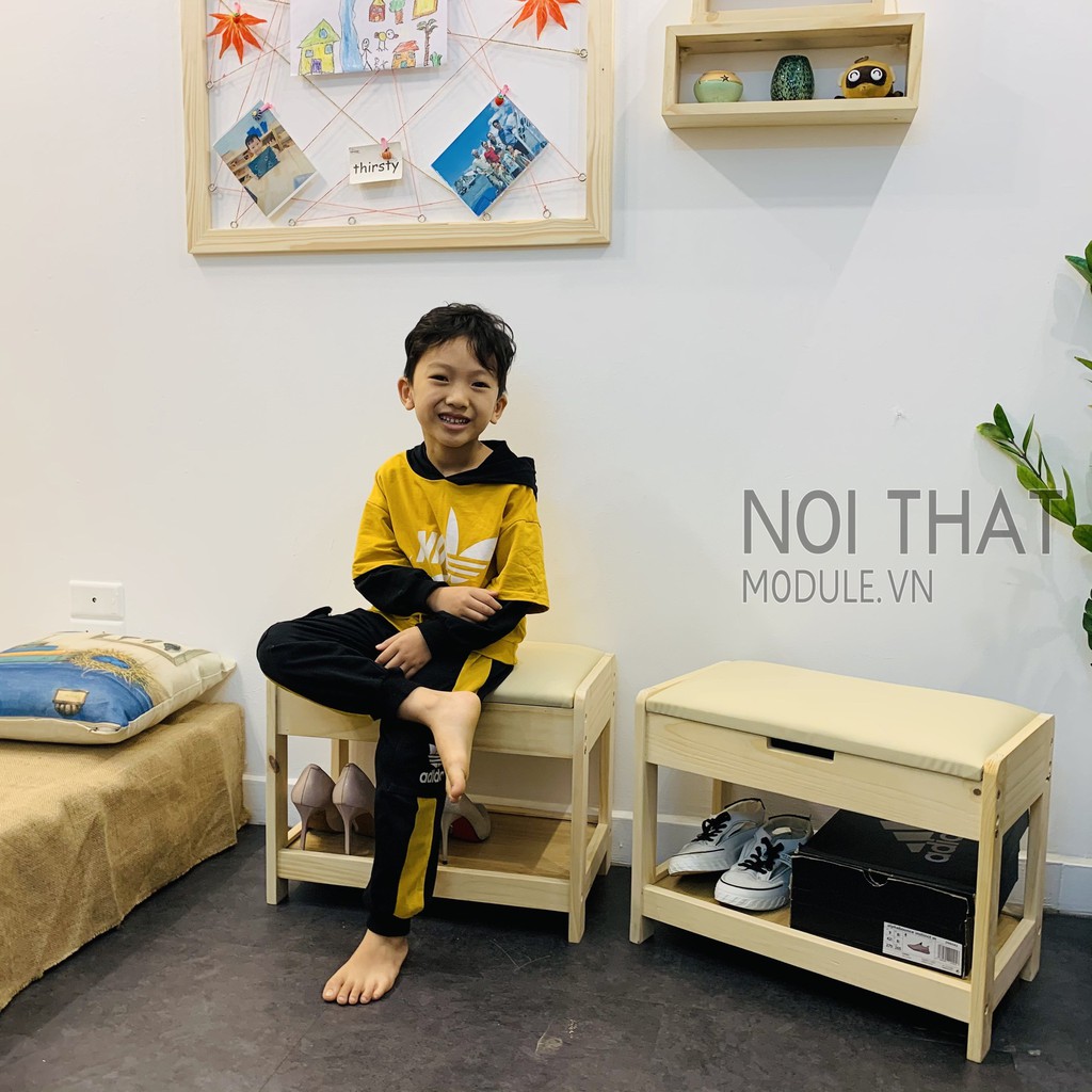 Khung ảnh decor treo tường, chất liệu gỗ thông tự nhiên bền đẹp dạng lưới