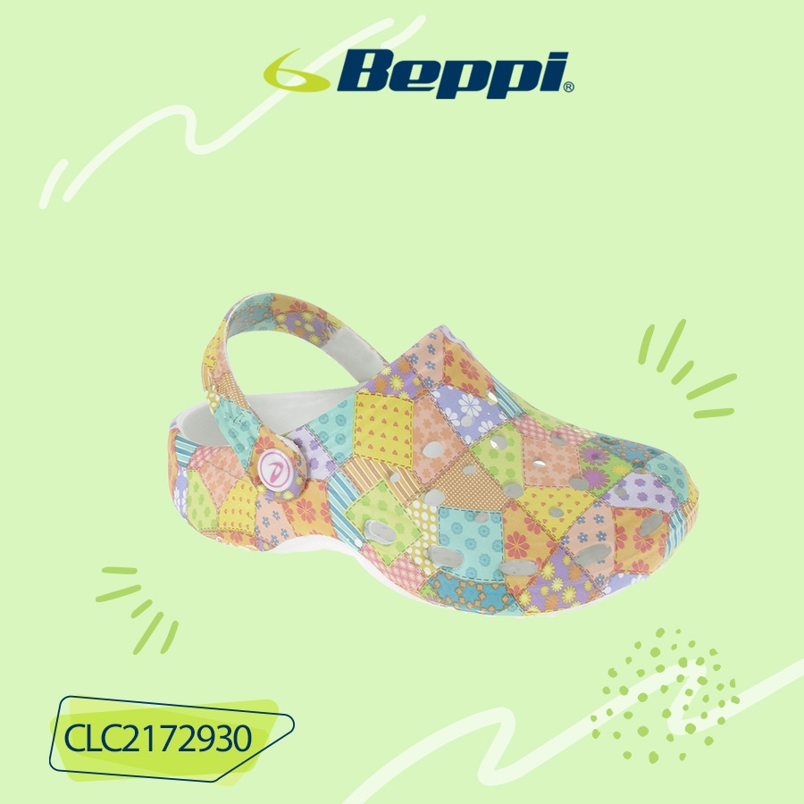 Dép crocs cho bé chính hãng Clogs họa tiết Print Bé Gái BEPPI CLJ2172931 CLC2172930