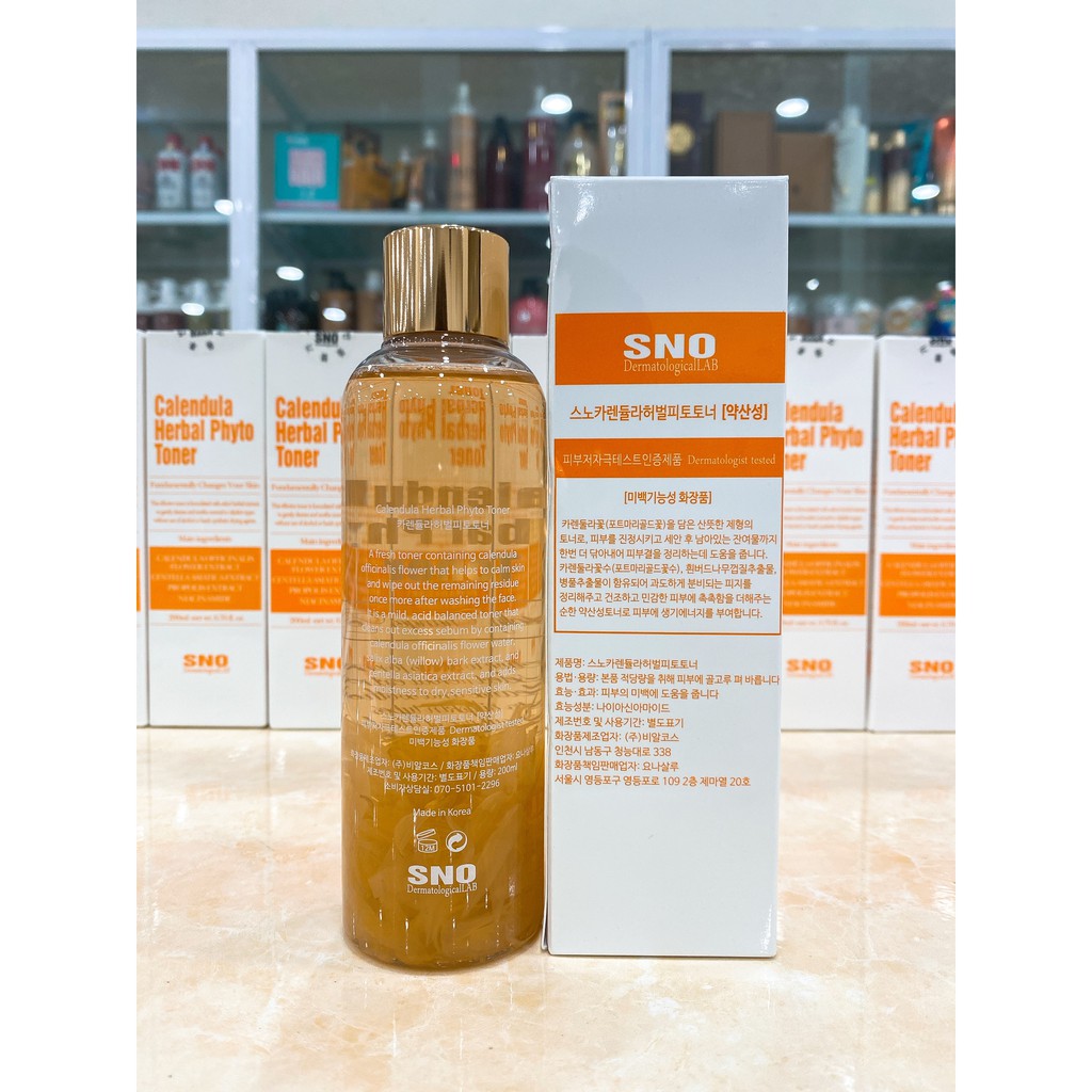 Nước Hoa Hồng Dưỡng Da SNO Chiết Xuất Hoa Cúc Hàn Quốc 200ml