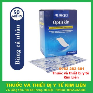 URGO OPTISKIN Size 10x7cm Băng Gạc Vô Trùng Không Thấm Nước