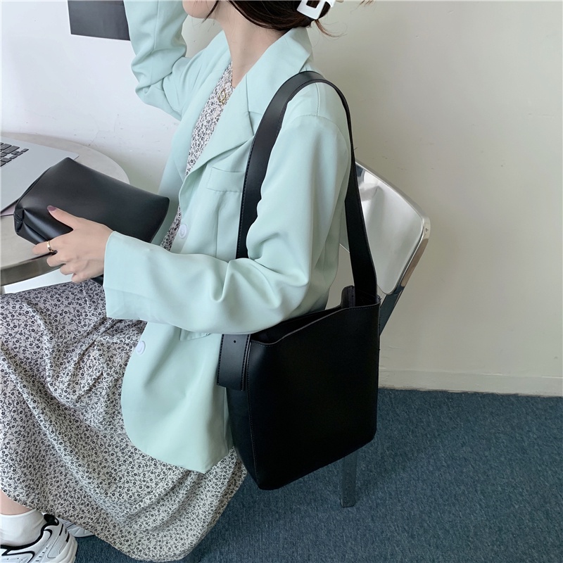 Túi đeo chéo một bên vai sức chứa lớn phong cách Hàn Quốc cổ điển thời trang dành cho học sinh 2021