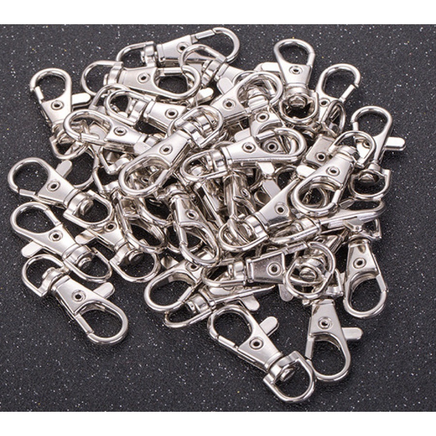 Set 10 móc khóa tôm hùm kích thước 4x1.4x1.3cm dùng làm đồ trang sức thủ công