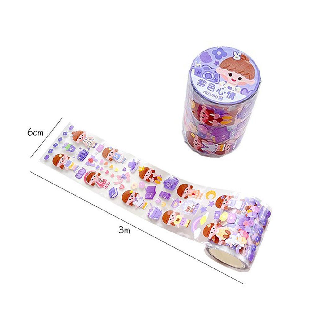 PEWANY Sticker PET Tự Dính Họa Tiết Món Tráng Miệng Trang Trí Sổ Tay DIY