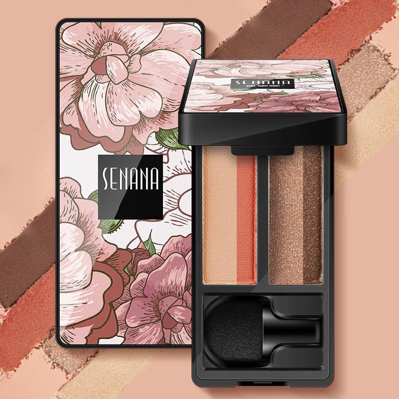 Bảng Phấn Trang Điểm Mắt SENANA Hai Màu Gradient Lấp Lánh Chống Thấm Nước 4.8g | BigBuy360 - bigbuy360.vn