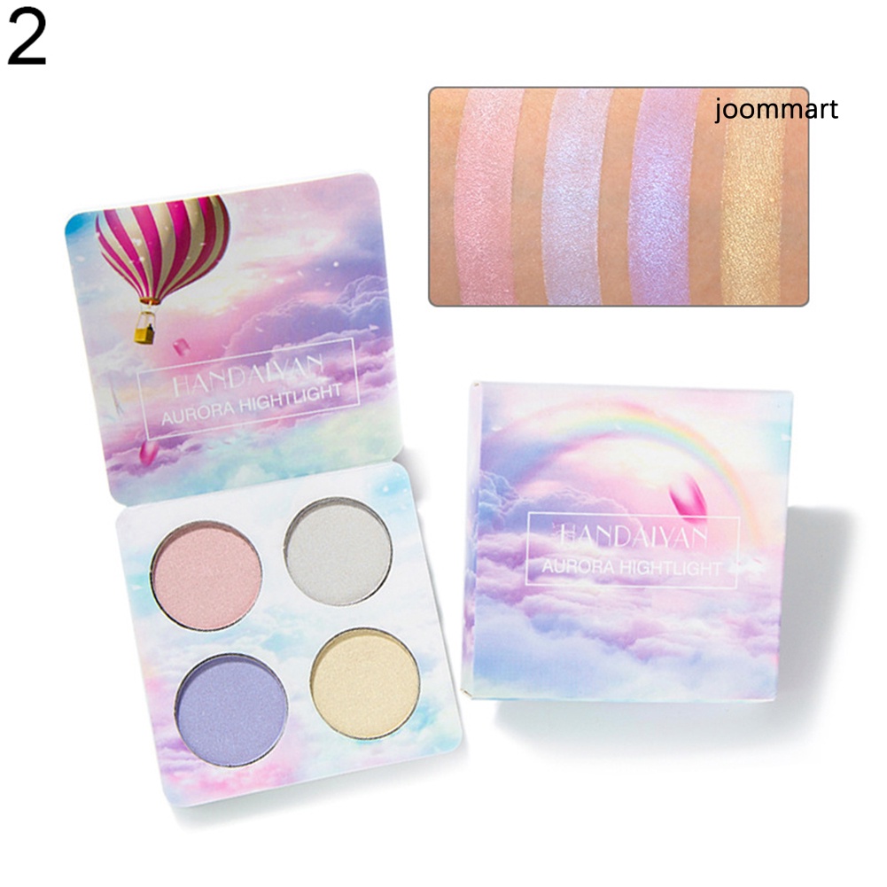 (Hàng Mới Về) Bảng Phấn Bắt Sáng 4 Màu Lấp Lánh Trang Điểm Chuyên Nghiệp | BigBuy360 - bigbuy360.vn