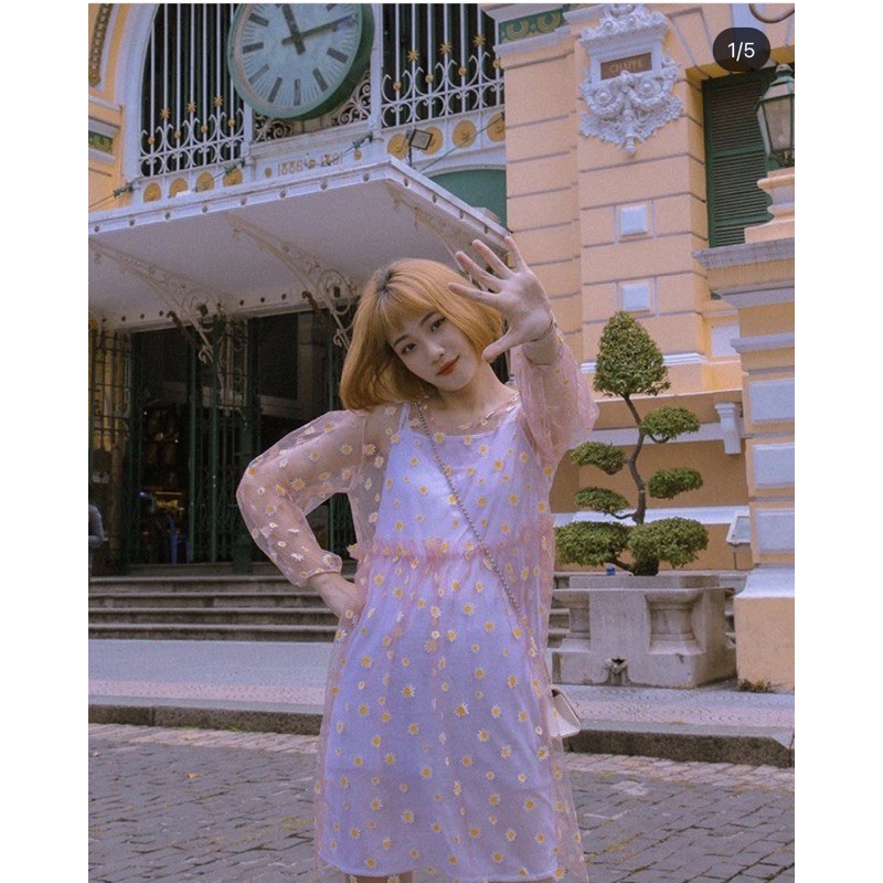 [Mã FAGREEN1505 giảm 10% tối đa 30K đơn 99K] VÁY ĐI CHƠI/CHỤP LOOKBOOK - BABY DAISY DRESS - VÁY HOA CÚC - V0057 | BigBuy360 - bigbuy360.vn