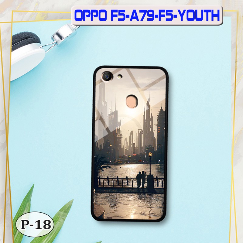 Ốp lưng kính OPPO F5/ F5 Youth- hình 3D