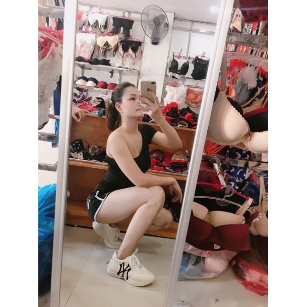 CROPTOP LỆCH VAI TAY NGẮN SIÊU SEXY