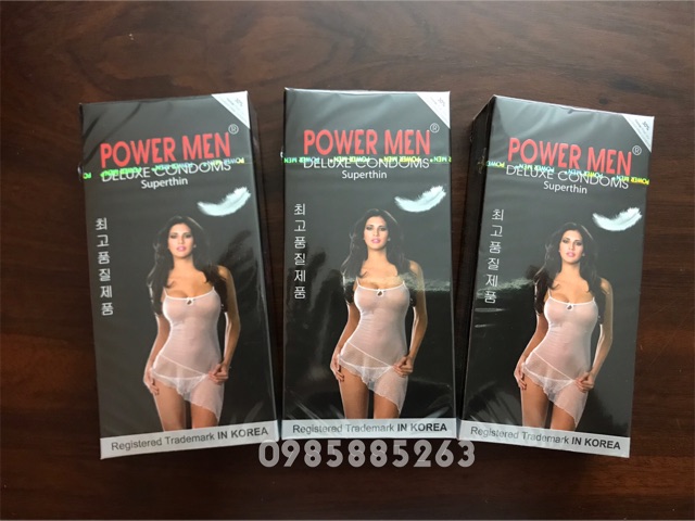 Bao cao su POWER MEN Super Thin - Hộp 12 Pcs - Ipek_Shop