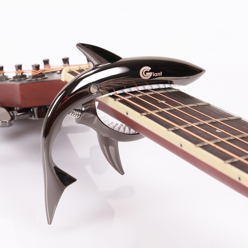 Capo cá mập loại tốt dài dùng cho cả đàn classic G4U guitar