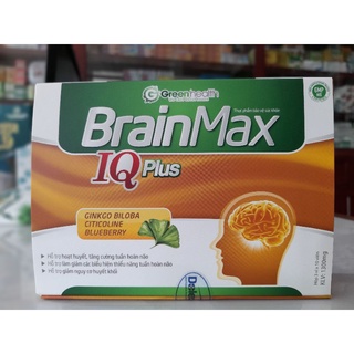 Brain Max IQ Plus_ Viên Uống Bổ Não,Tăng Cường Tuần Hoàn Não,Giảm Huyết Khối.Hộp 30 viên,hộp 60 viên