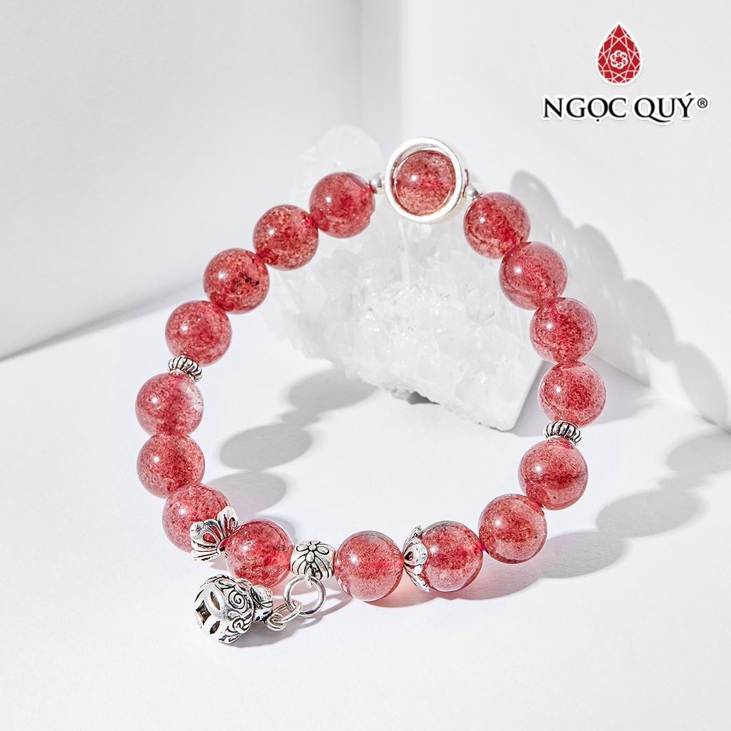 Vòng tay TA dâu charm hồ lô - Ngọc Quý