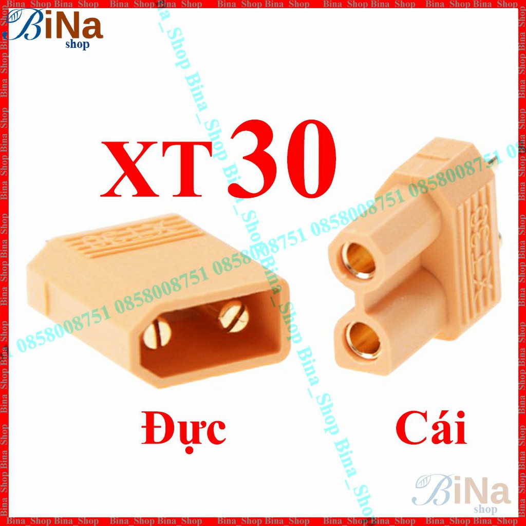 Jack nối nguồn XT30 Đầu nối XT30 30A