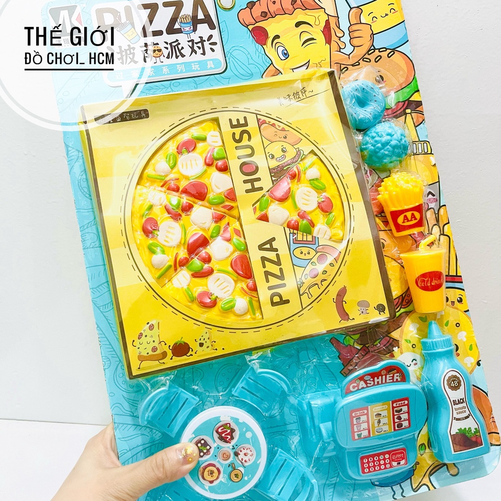 [HOT] Vỉ đồ chơi pánh piza siêu dễ thương dành cho bé yêu thích bày bàn tiệc.