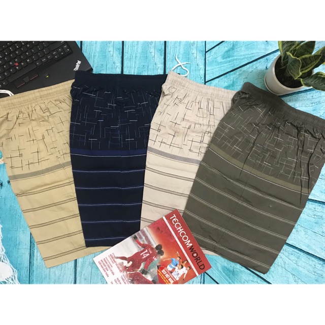 Quần đùi nam cotton cao cấp F02