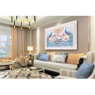 Tranh đính đá vợ chồng lv191 - kt:cm