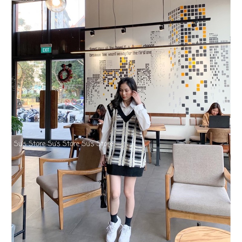 áo gile thần thánh diện tết sang chảnh