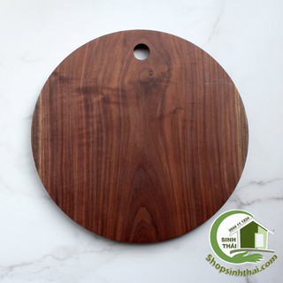 Thớt gỗ tròn tự nhiên cao cấp 22cm x dày 2,5cm