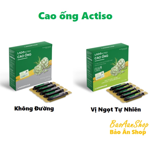 [Mã GROSALE1 giảm 8% đơn 500K] Cao ống Actiso Ladophar mát gan, lợi mật - Hộp 10 ống 10ml